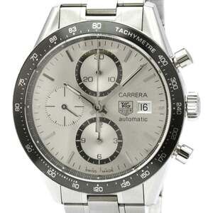 TAG HEUER Carrera Chronograph Steel Automatic Watch CV2011 Polished